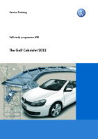 VW - SSP 498 The Golf Cabriolet 2012